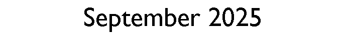 Text Box: September 2025