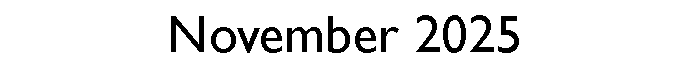 Text Box: November 2025