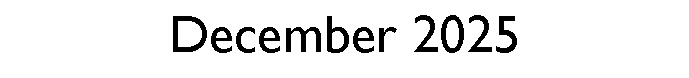 Text Box: December 2025